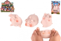 Rugalmas szilikon antistressz malacka 6 cm