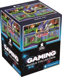 Puzzle CLEMENTONI Gaming Collection Sonic II 500 darabos