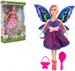 Tündér baba szárnyakkal és kiegészítőkkel