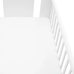 Jersey lepedő kiságyba NEW BABY 120 × 60 fehér