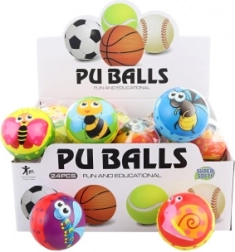 Rovaros mintás szivacslabda, 7 cm