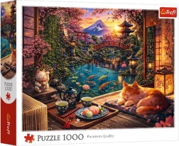 1000 darabos puzzle – Macska a szakurakertben