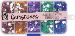 Színes dekoratív drágakövek készlet