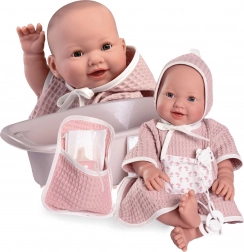 Pislogó és pisilő élethű baba teljes vinyl testtel