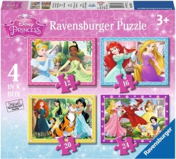 Ravensburger puzzle Disney hercegnők 4 az 1-ben
