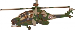Woodcraft fa 3D puzzle harci helikopter APACHE
