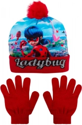 Miraculous Ladybug sapka és kesztyű