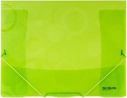 A4 NEO COLORI zöld gumipántos mappa