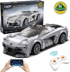 CaDA RC építőkészlet sportautó LOTUS Evija, szürke, 308 darab, Dual Mode