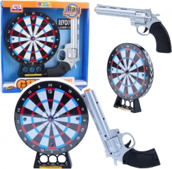 Lézeres revolver céltáblával gyerekeknek