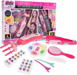 Fonott hajkészítő szett ékszerekkel