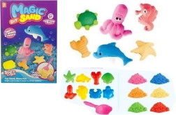 Kinetikus homok 3D formákkal, 2 szín a készletben