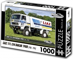 Retroautó puzzle teherautó Liaz Dakar