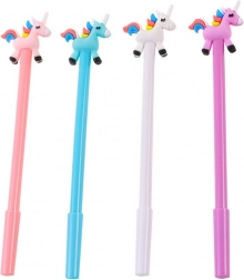 unikornisos golyóstoll, fekete betét 0,5 mm – vegyes színek