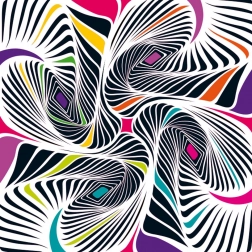 Négyzet alakú Curiosi Q Shake puzzle – II. minta, 72 darab