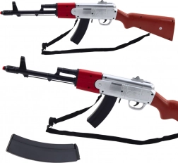 Realista játék puska vállszíjjal és hangokkal