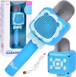 Vezeték nélküli gyerek karaoke mikrofon Bluetooth-szal és felvétellel – Rózsaszín