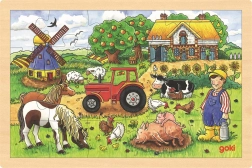 Miller Úr Farmája Fából készült puzzle - 24 darab