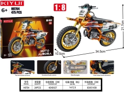Motokrossz építőjáték 475 darab
