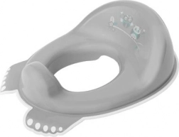 Csúszásgátlós gyerek WC-ülőke bagoly mintával – szürke