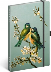 Notique pöttyözött notesz Kateřina Winterová Madarak 13 × 21 cm