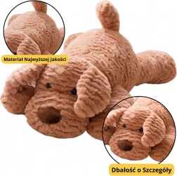 Bézs plüss kutya 30 cm