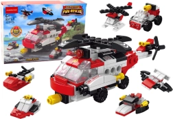 Építőkockák Helikopter 6 az 1-ben Barkácsjármű-készlet 117 darab.