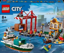 LEGO City tengeri kikötő teherszállító hajóval 60422