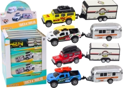 Terepjáró kisautó lakókocsival