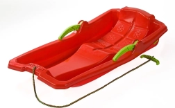 Baby Mix Karol műanyag szán fékkel, piros