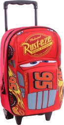 Disney Pixar Cars Piston Cup 3D gyermek gurulós hátizsák 38 cm