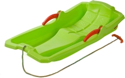 Baby Mix Karol zöld műanyag szán fékekkel