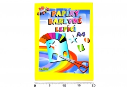 Színes öntapadó papírok A4, 10 lap