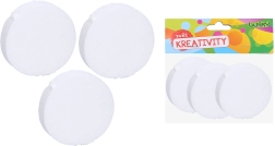 Dekoratív polisztirol kerék 10x2,5 cm, készlet 3 darab