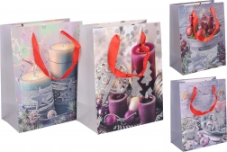 Karácsonyi ajándéktáska S 18 × 23 × 10 cm – papírból, erős fülekkel