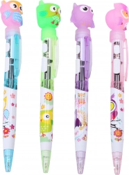 Világító golyóstoll bagollyal