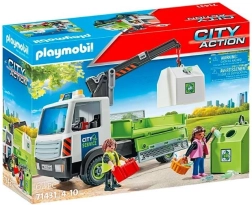 Kamion üvegtároló konténerekkel City Action 71431