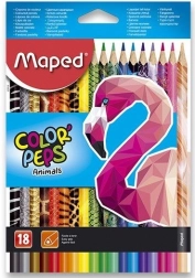 MAPED Color'Peps Animals háromszögletű színes ceruzák 18 db