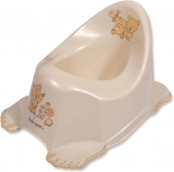 Játszó gyerek bili csúszásgátlóval – bézs mackó