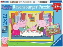 Ravensburger puzzle Peppa malac az ünnepségen 2x12 darab