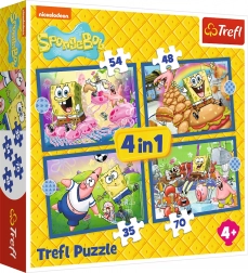 Puzzle Spongyabob Élete 4 az 1-ben