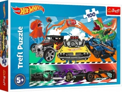 100 darabos HOT WHEELS puzzle – versenyautók