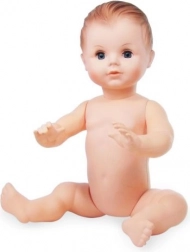 Fürdő baba Petitcollin 50 cm barna szemekkel