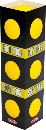 EFKO habszivacs labdák soft teniszhez, sárga, 6,5 cm (3 db)