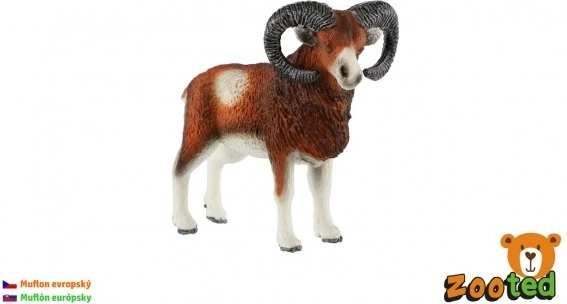 Európai Muflon Műanyag Figura 8 cm
