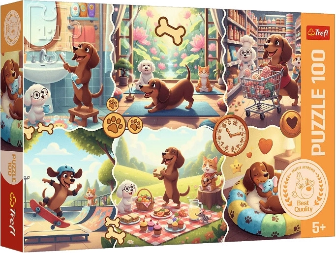 Puzzle 100 darabos – A tacskó hosszú napja