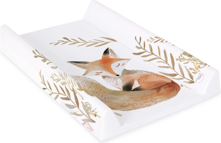 Ceba Baby pelenkázó alátét merev lappal 50 × 70 cm Basic Red Fox