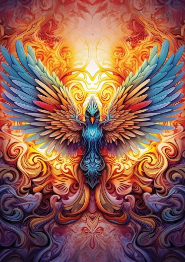 Puzzle Színes főnix 1000 darab ART PUZZLE