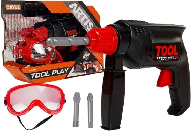 Gyermek fúrógép védőszemüveggel – barkácskészlet kis ezermestereknek