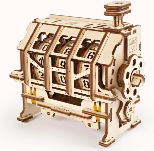 Ugears 3D fa mechanikus kirakó – kattintós számláló STEM